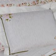 Jogo de Cama Casal Percal 300 fios 100% Algodo - Bouquet - Kacyumara