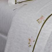 Jogo de Cama Casal Percal 300 fios 100% Algodo - Bouquet - Kacyumara