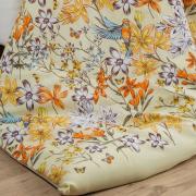 Enxoval Casal com Edredom 5 peas Percal 180 fios - Brenda Marfim - Dui Design
