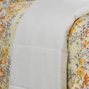 Enxoval Casal com Edredom 5 peas Percal 180 fios - Brenda Marfim - Dui Design