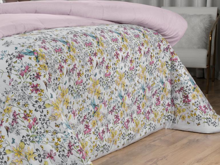 Jogo de Cama King Percal 180 fios - Brenda Rosa - Dui Design