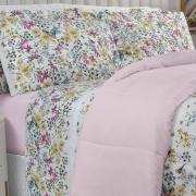Jogo de Cama King Percal 180 fios - Brenda Rosa - Dui Design