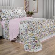 Enxoval Casal com Cobre-leito 7 peas 180 fios - Brenda Rosa - Dui Design