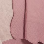 Kit: 1 Cobre-leito Solteiro Bouti de Microfibra Ultrasonic + 1 Porta-travesseiro - Bruges Rosa Velho - Dui Design