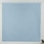 Persiana Rolo - Tecido Blackout - Textura Linho - Altura de 2,20m e 1,80m de Largura - Bruxelas Azul Celestial - Dui Design