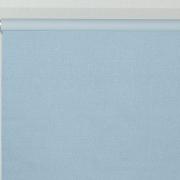 Persiana Rolo - Tecido Blackout - Textura Linho - Altura de 1,60m e 1,60m de Largura - Bruxelas Azul Celestial - Dui Design