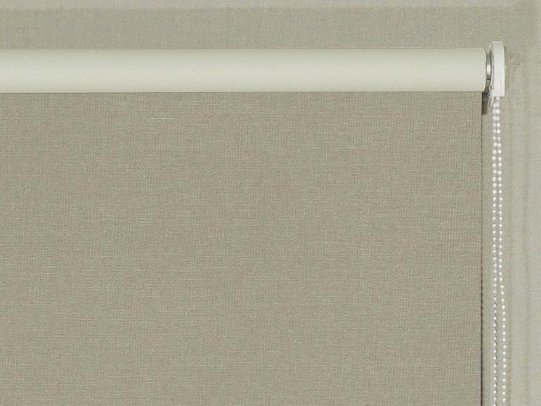 Persiana Rolo - Tecido Blackout - Textura Linho - Altura de 1,60m e 1,40m de Largura - Bruxelas Bege - Dui Design