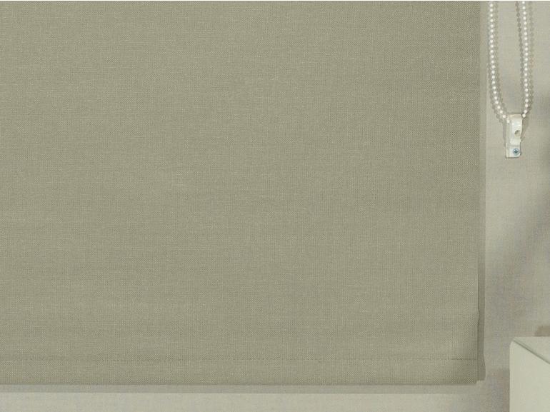 Persiana Rolo - Tecido Blackout - Textura Linho - Altura de 1,60m e 1,20m de Largura - Bruxelas Bege - Dui Design