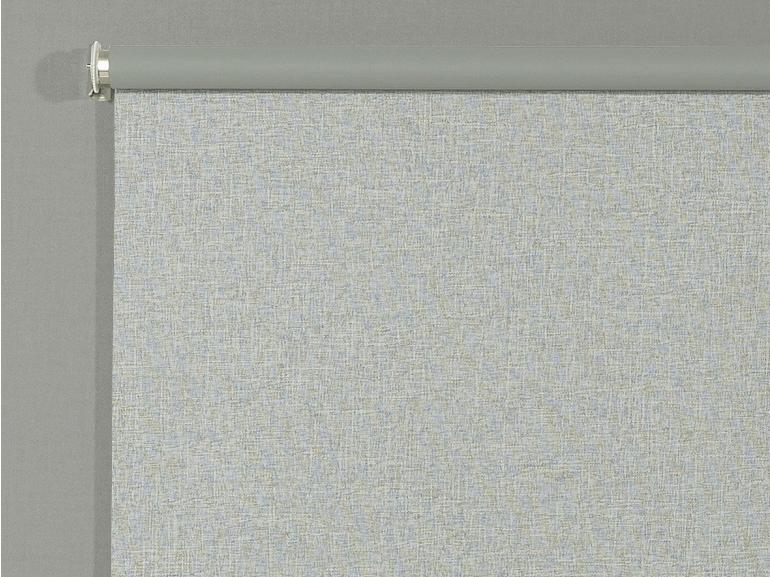 Persiana Rolo - Tecido Blackout - Textura Linho - Altura de 2,20m e 1,20m de Largura - Bruxelas Cinza Mescla - Dui Design