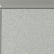 Persiana Rolo - Tecido Blackout - Textura Linho - Altura de 2,20m e 1,60m de Largura - Bruxelas Cinza Mescla - Dui Design