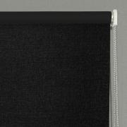Persiana Rolo - Tecido Blackout - Textura Linho - Altura de 2,20m e 1,80m de Largura - Bruxelas Preto - Dui Design