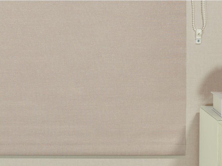 Persiana Rolo - Tecido Blackout - Textura Linho - Altura de 1,60m e 1,60m de Largura - Bruxelas Rosa Velho - Dui Design