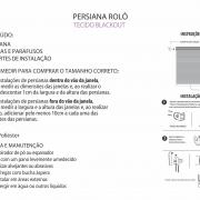 Persiana Rolo - Tecido Blackout - Textura Linho - Altura de 2,20m e 2,20m de Largura - Bruxelas - Dui Design