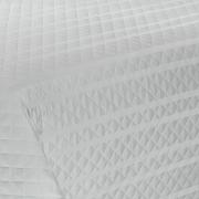 Kit: 1 Cobre-leito Solteiro + 1 porta-travesseiro Cetim 500 fios 100% Algodo - Bruxelas Branco - Dui Design