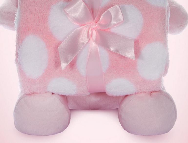 Manta Microfibra Infantil 70x100cm com Bichinho de Pelcia Antialrgico - Cachorro - Kacyumara
