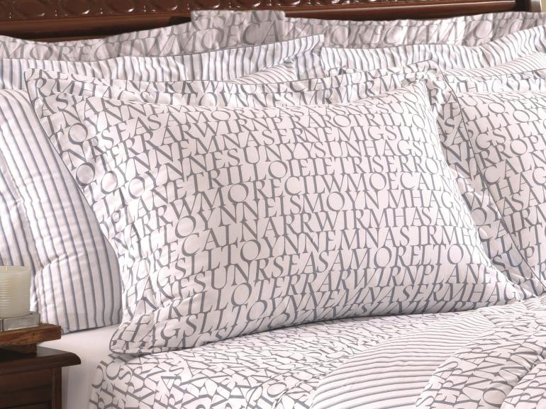 Jogo de Cama King Percal 200 fios 100% Algodo - Calebe - Teka