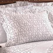 Jogo de Cama King Percal 200 fios 100% Algodo - Calebe - Teka