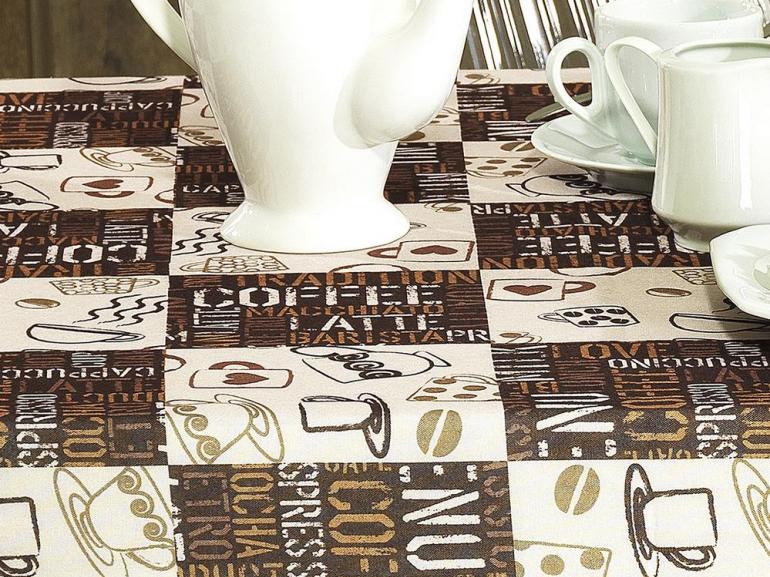 Toalha de Mesa Retangular 8 lugares 140x250cm - Capuccino - Dui Design