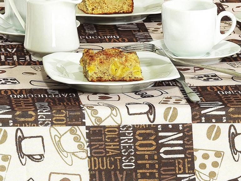 Toalha de Mesa Retangular 8 lugares 140x250cm - Capuccino - Dui Design