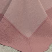 Kit: 1 Cobre-leito Solteiro Bouti de Microfibra Ultrasonic + 1 Porta-travesseiro - Carmini Rosa - Dui Design