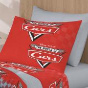 Jogo de Cama Solteiro Infantil 100% algodo - Carros World - Santista