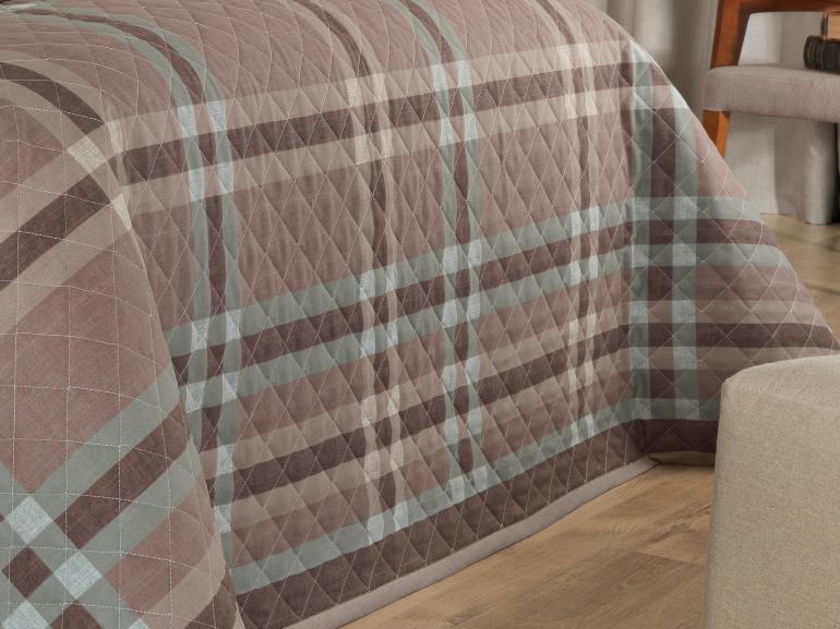 Enxoval Solteiro com Cobre-leito 5 peas 150 fios - Carter Noz Moscada - Dui Design