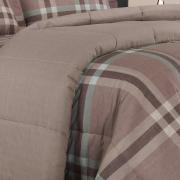 Enxoval King com Edredom 5 pe�as 150 fios - Carter Noz Moscada - Dui Design