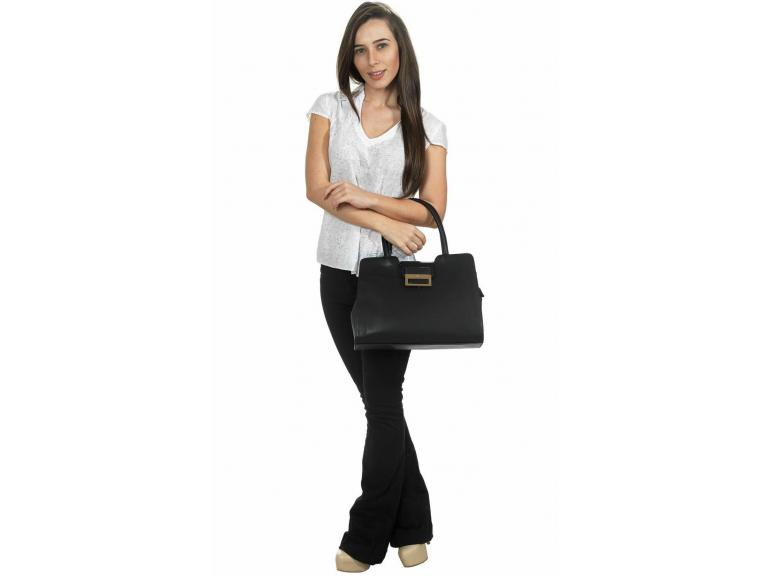 Bolsa Estruturada -  Cassis Preto  - David Jones Paris
