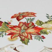 Trilho de Mesa Natal com Bordado Richelieu 40x85cm Avulso - Celebrare Natural - Dui Design