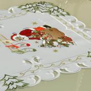 Trilho de Mesa Natal com Bordado Richelieu 40x85cm Avulso - Celestial Branco - Dui Design