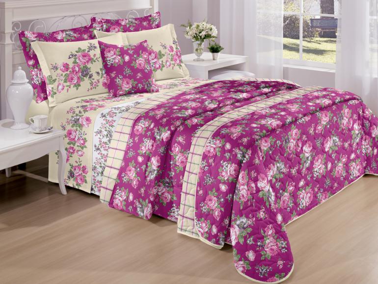 Jogo de Lençol Cama Queen Flip Santista 150 Fios Home Design 100