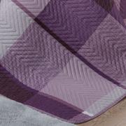 Kit: 1 Cobre-leito King Bouti de Microfibra Ultrasonic Estampada + 2 Porta-travesseiros - Charles Aubergine - Dui Design