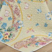 Kit: 1 Cobre-leito King Bouti de Microfibra Ultrasonic Estampada + 2 Porta-travesseiros - Charlote Vintage - Dui Design