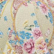 Kit: 1 Cobre-leito King Bouti de Microfibra Ultrasonic Estampada + 2 Porta-travesseiros - Charlote Vintage - Dui Design