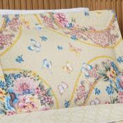 Kit: 1 Cobre-leito King Bouti de Microfibra Ultrasonic Estampada + 2 Porta-travesseiros - Charlote Vintage - Dui Design