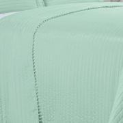 Kit: 1 Cobre-leito Pompom Casal Bouti de Microfibra Ultrasonic + 2 Porta-travesseiros - Charme Jade - Dui Design