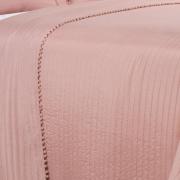 Kit: 1 Cobre-leito Pompom Queen Bouti de Microfibra Ultrasonic + 2 Porta-travesseiros - Charme Rosé - Dui Design