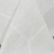 Kit: 1 Cobre-leito Solteiro Bouti Bordada de Microfibra + 1 Porta-travesseiro - Chennai Branco Gelo - Dui Design