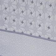 Kit: 1 Cobre-leito Solteiro Bouti Bordada de Microfibra + 1 Porta-travesseiro - Chennai Lavanda - Dui Design
