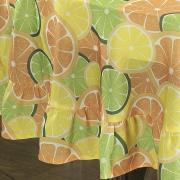 Toalha de Mesa Redonda 160cm - Citrus Laranja - Dui Design