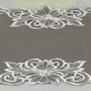 Jogo Americano  4 Lugares (4 peas) com Bordado Richelieu 35x50cm - Classic Taupe - Dui Design