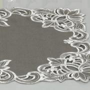 Jogo Americano  4 Lugares (4 peas) com Bordado Richelieu 35x50cm - Classic Taupe - Dui Design