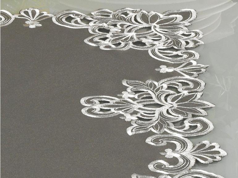 Trilho de Mesa com Bordado Richelieu 40x85cm Avulso - Classic Taupe - Dui Design