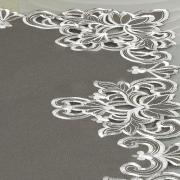 Trilho de Mesa com Bordado Richelieu 40x85cm Avulso - Classic Taupe - Dui Design