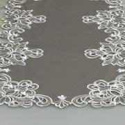 Trilho de Mesa com Bordado Richelieu 40x85cm Avulso - Classic Taupe - Dui Design