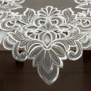 Centro de Mesa Quadrado com Bordado Richelieu 85x85cm - Classic Taupe - Dui Design