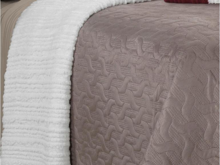 Cobertor Queen com efeito Pele de Carneiro Dupla Face - Velutti Sherpa - Dui Design