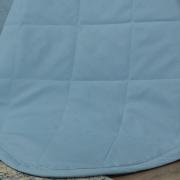 Kit: 1 Cobre-leito Queen + 2 Porta-travesseiros Percal 200 fios - Vita Azul - Dui Design
