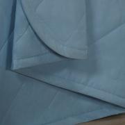 Kit: 1 Cobre-leito Solteiro + 1 Porta-travesseiro Percal 200 fios - Vita Azul - Dui Design
