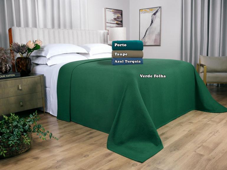 Colcha Avulsa de Algod�o Piquet Favo King - Waffle - Dui Design